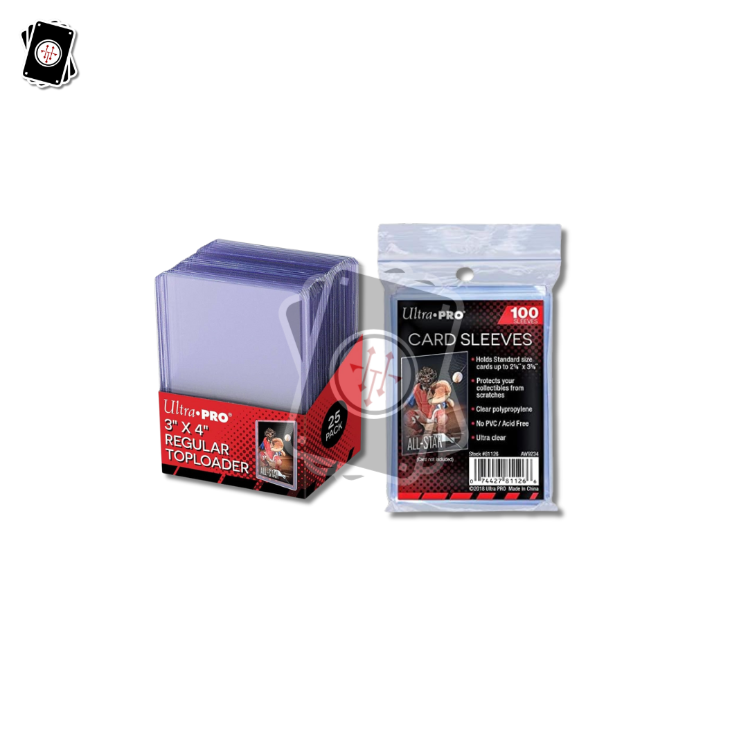 UltraPRO - 1 pack: 25 Toploader + 1 pack: 125 Sleeves