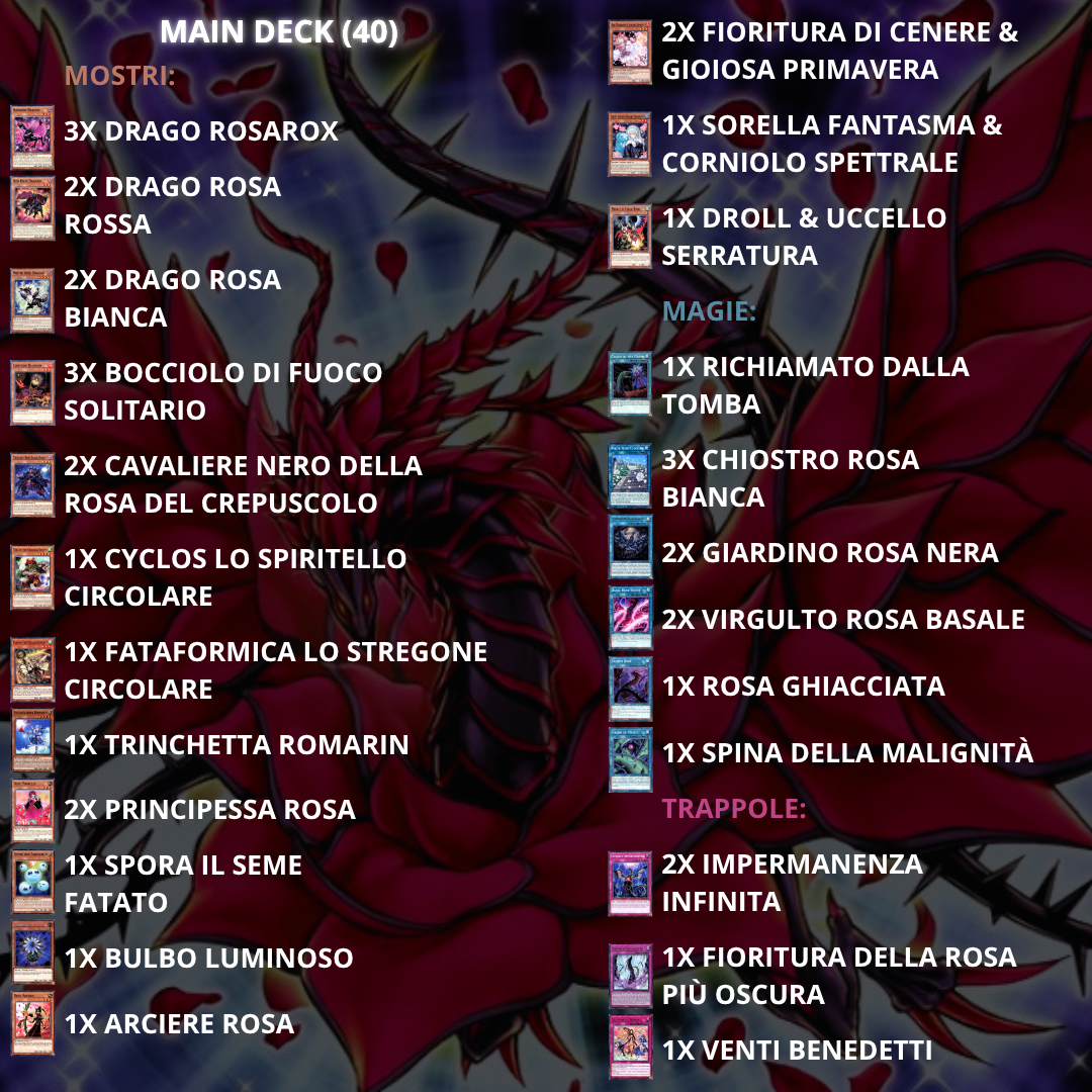 Yu-Gi-Oh! - Complete Deck Rosa Nera - (Advanced/Meta)