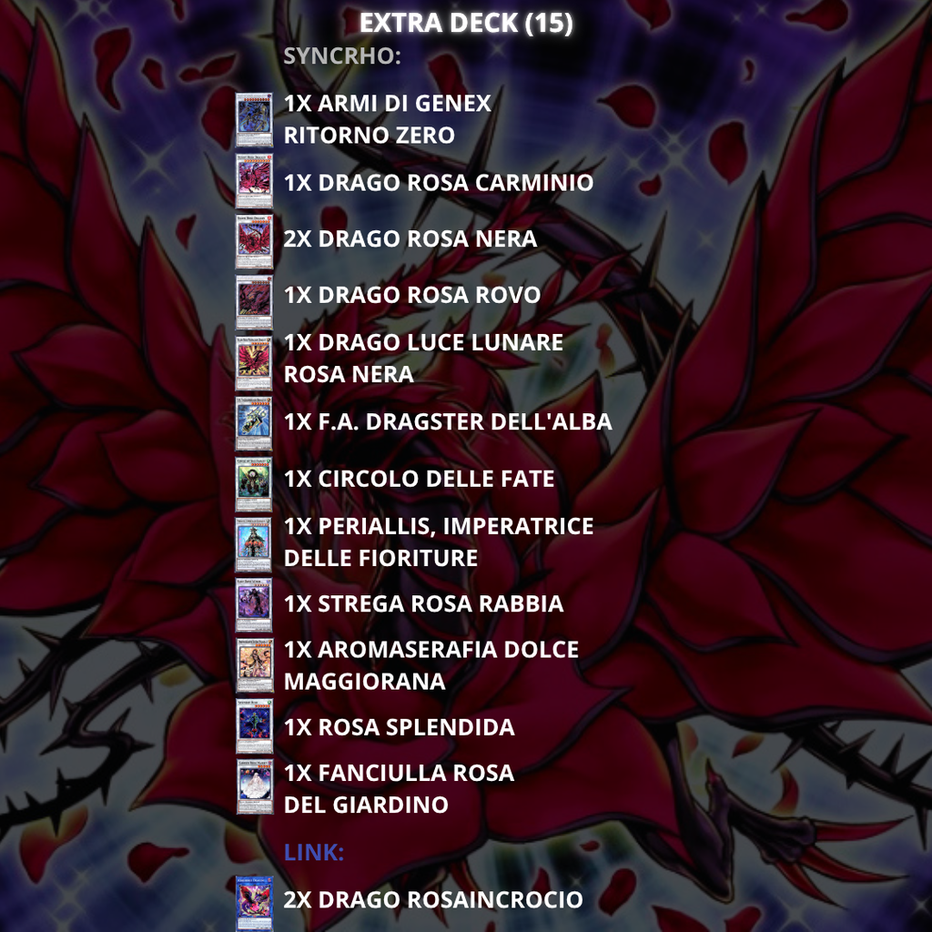 Yu-Gi-Oh! - Complete Deck Rosa Nera - (Advanced/Meta)
